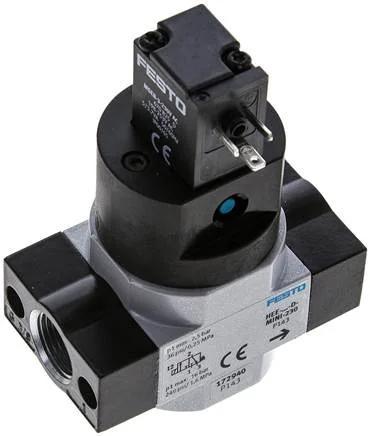 Festo - HEE-3/8-D-MINI-230-172940 - Switch-On Valve