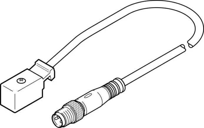 Festo - KMYZ-2-24-M8-0,5-LED-177676 - Connection Line