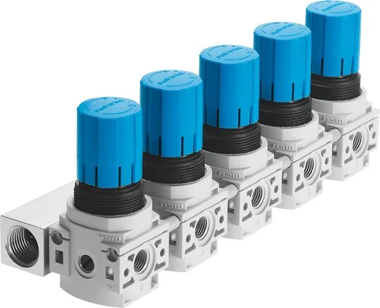 Festo - LRB-1/4-DB-7-O-K5-MINI-540043 - Pressure Regulating Valve Manifold