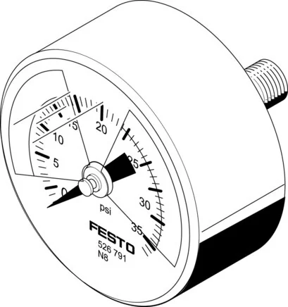 Festo - MA-50-36-R1/4-PSI-E-RG-526788 - Pressure Gauge