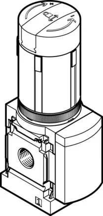 Festo - MS4-LRB-1/4-D6-VS-AS-Z-529482 - Pressure Regulating Valve