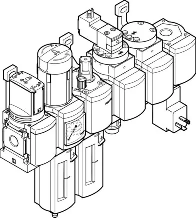 Festo - MSB6N-1/2:C3J1M1D7A1F3-WP-550500 - Maintenance Unit Combination
