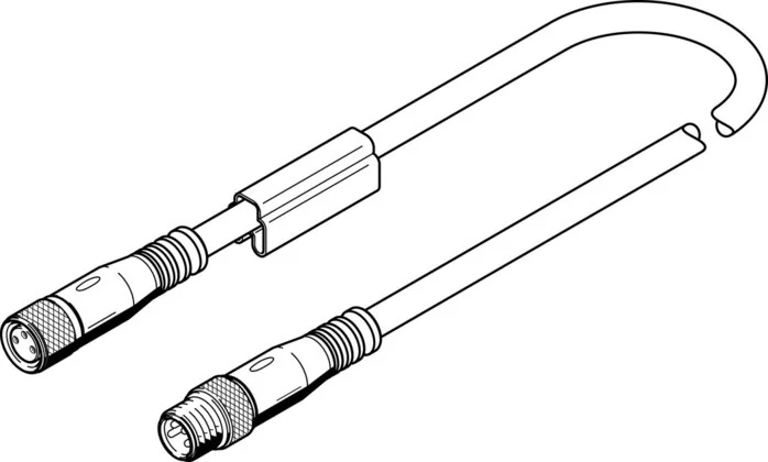 Festo - NEBU-M8G3-K-2.5-M8G4-554037 - Connection Line