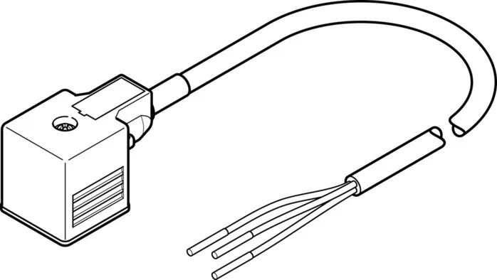 Festo - NEBV-A1W3F-P-K-0.6-N-LE3-3679776 - Connection Line
