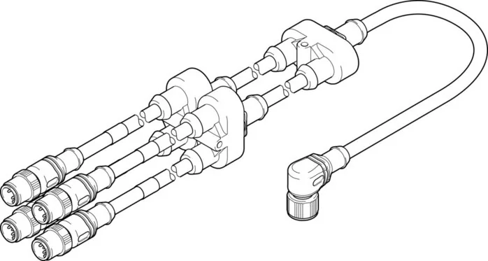 Festo - NEFV-V12-M12W8-0.6-M12QG5-4787544 - Adapter
