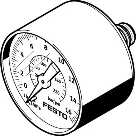 Festo - PAGN-40-16-P10-548010 - Pressure Gauge