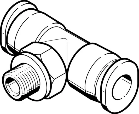 Festo - QBMT-10-32-UNF-1/4-U-573067 - T Fitting