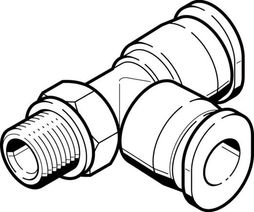 Festo - QBMTL-10-32-UNF-5/32-U-572296 - T Fitting