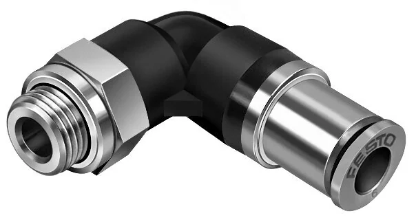 Festo - QSMKL-G1/8-6-186305 - L Locking Push-In Fitting