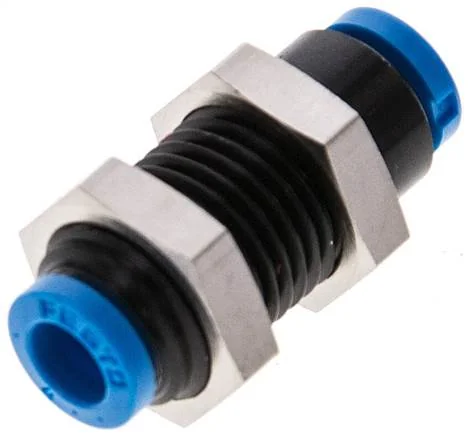 Festo - QSMS-4-153376 - Bulkhead Push-In Fitting