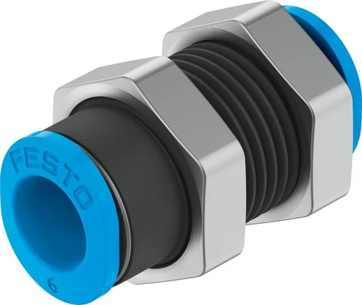 Festo - QSMS-6-100-130781 - Bulkhead Push-In Fitting