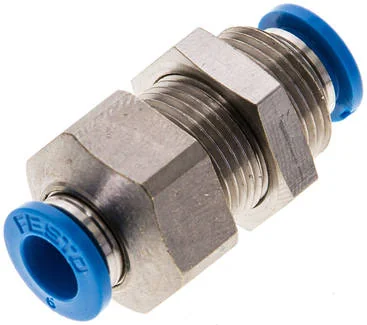 Festo - QSS-6-F-193951 - Bulkhead Push-In Fitting