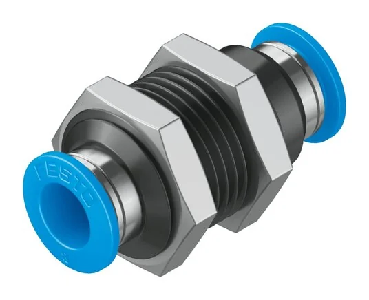 Festo - QSS-8-153159 - Bulkhead Push-In Fitting