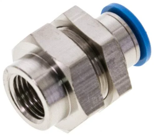 Festo - QSSF-1/4-10-B-153168 - Bulkhead Push-In Fitting