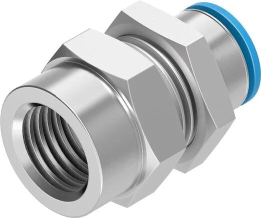 Festo - QSSF-3/8-3/8-U-153776 - Bulkhead Push-In Fitting