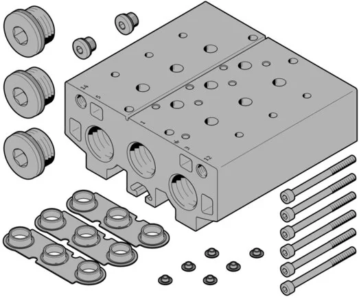 Festo - VABM-B10-30E-G34-6-8026363 - Connection Block