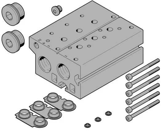 Festo - VABM-B10-30E-G34-7-P3-8026400 - Connection Block
