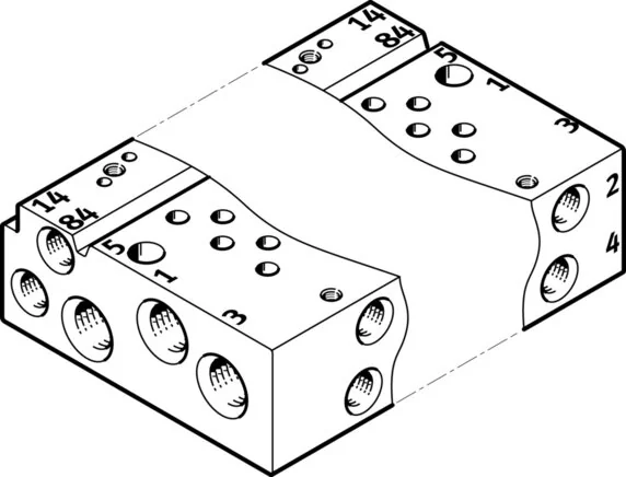 Festo - VABM-L1-10AW-M7-14-566556 - Connection Strip