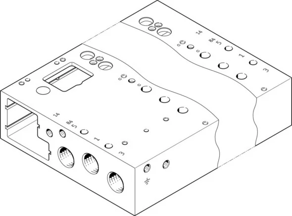 Festo - VABM-L1-14G-G14-5-GR-573490 - Connection Strip