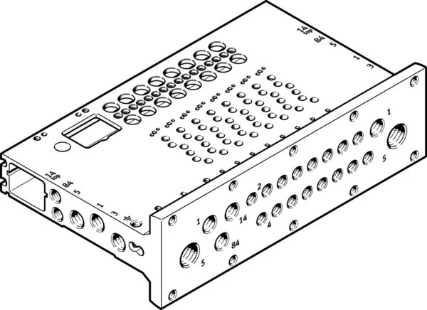 Festo - VABM-L1-14HWS2-G14-12-GR-8058345 - Connection Strip