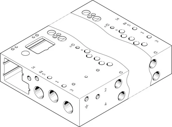 Festo - VABM-L1-14W-G14-5-GR-573501 - Connection Strip