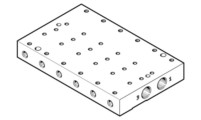 Festo - VABM-P7-18MB-G18-M5-6-8076389 - Connection Strip