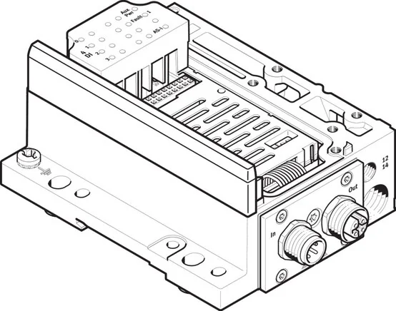 Festo - VMPA-ASI-EPL-E-4E4A-Z-546988 - Electrical Connection