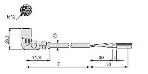 SMC - EX500-AP050-A - Connector with Cable EX500-AP0
