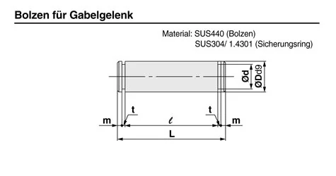 SMC - IY-G04SUS - Bolt for Fork Joint