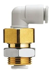 SMC - KQ2LE06-00A - Angle Bulkhead Push-In Fitting