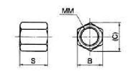 SMC - RBQ16S - Stroke Limiting Nut