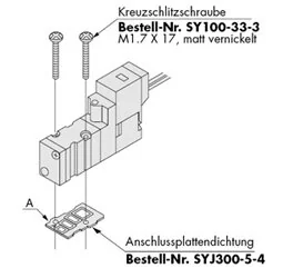 SMC - SY100-33-3 - Cross Slot Screw