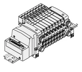 SMC - VVQ2000-57A - DIN Rail Mounting Kit