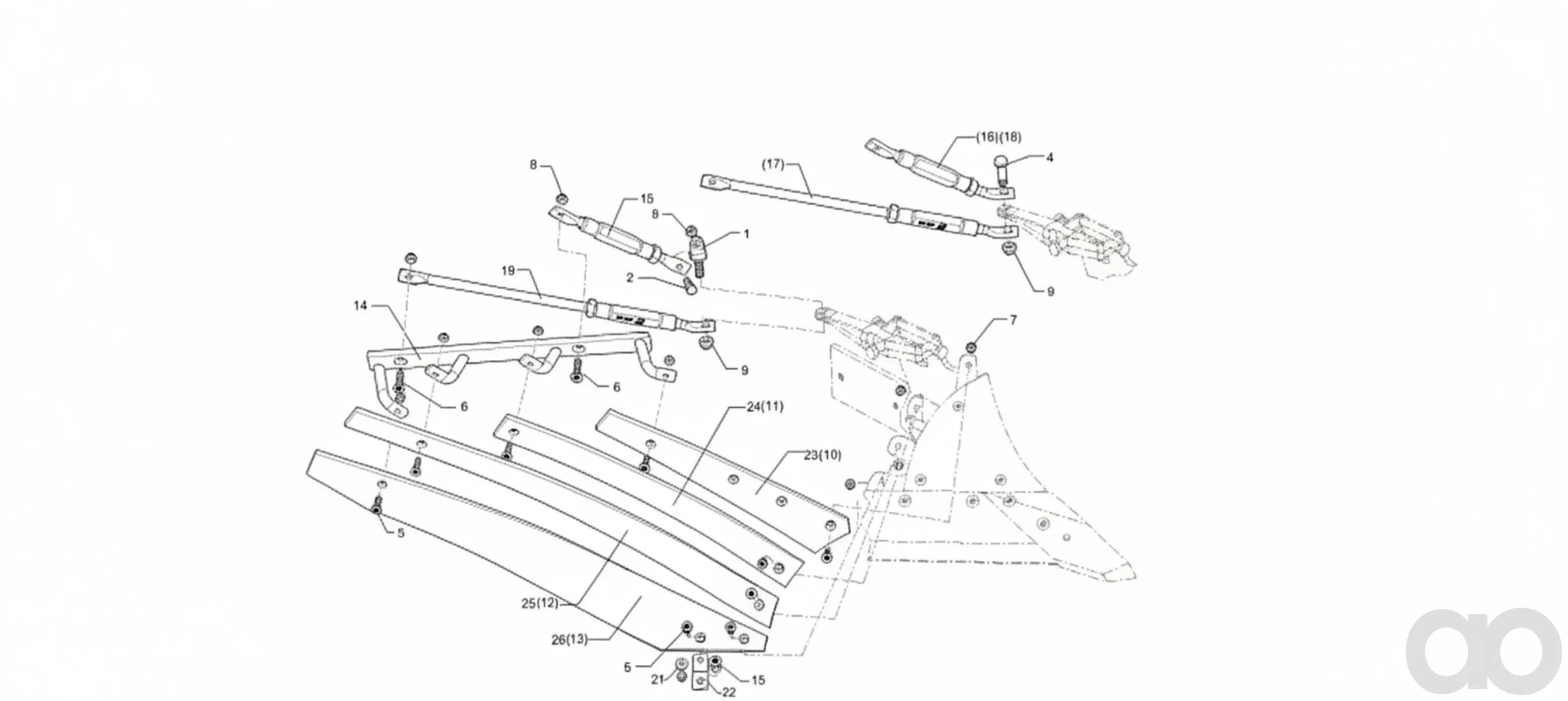 Lemken-3444030 - Mouldboard slat