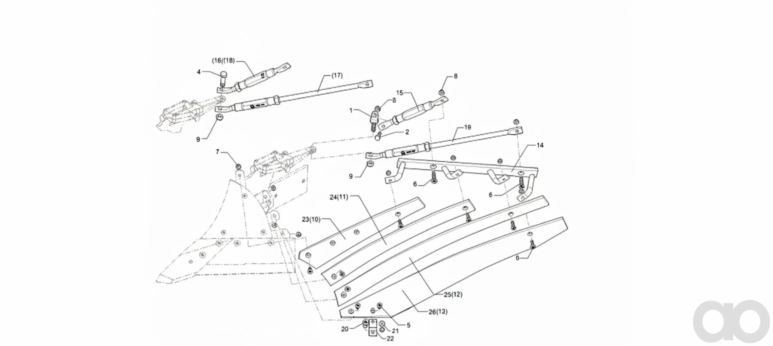 Lemken-3444031 - Mouldboard slat
