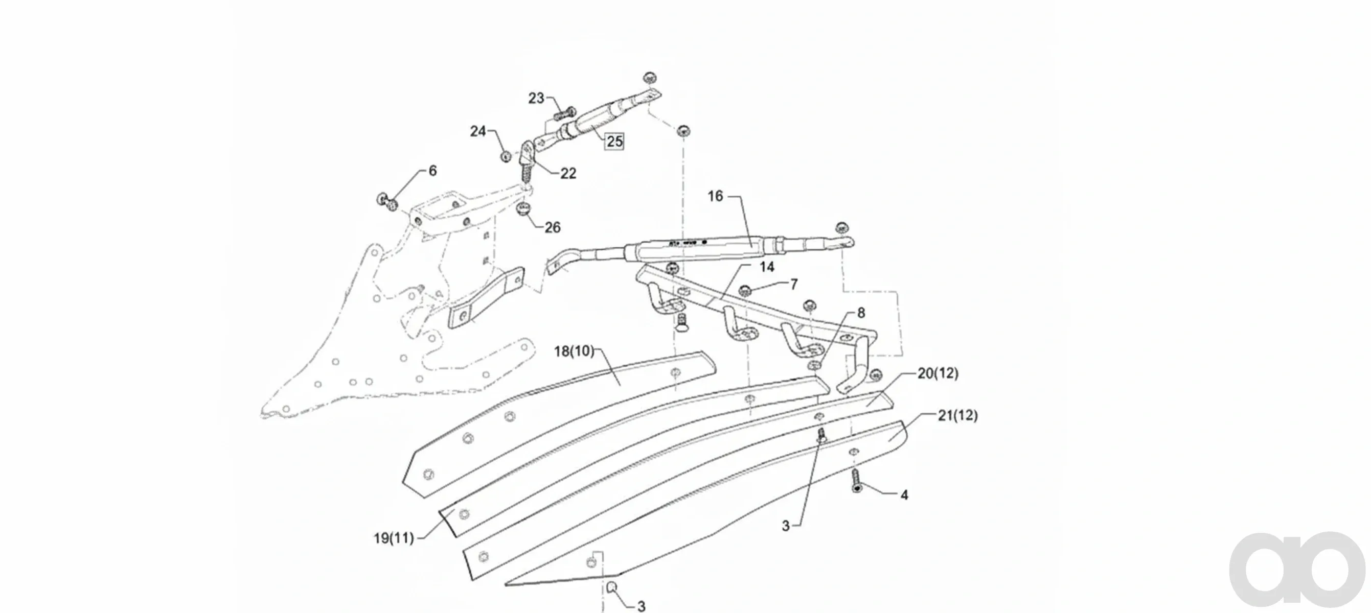 Lemken-3444049 - Mouldboard
