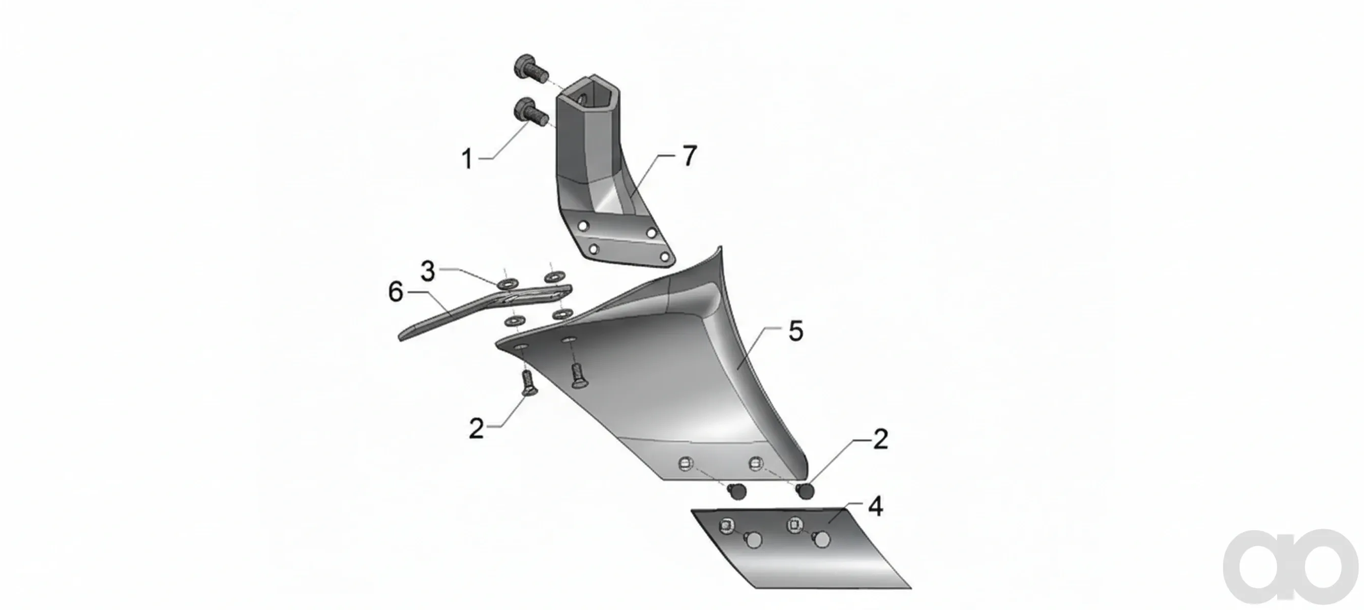Lemken-3470600 - Mouldboard