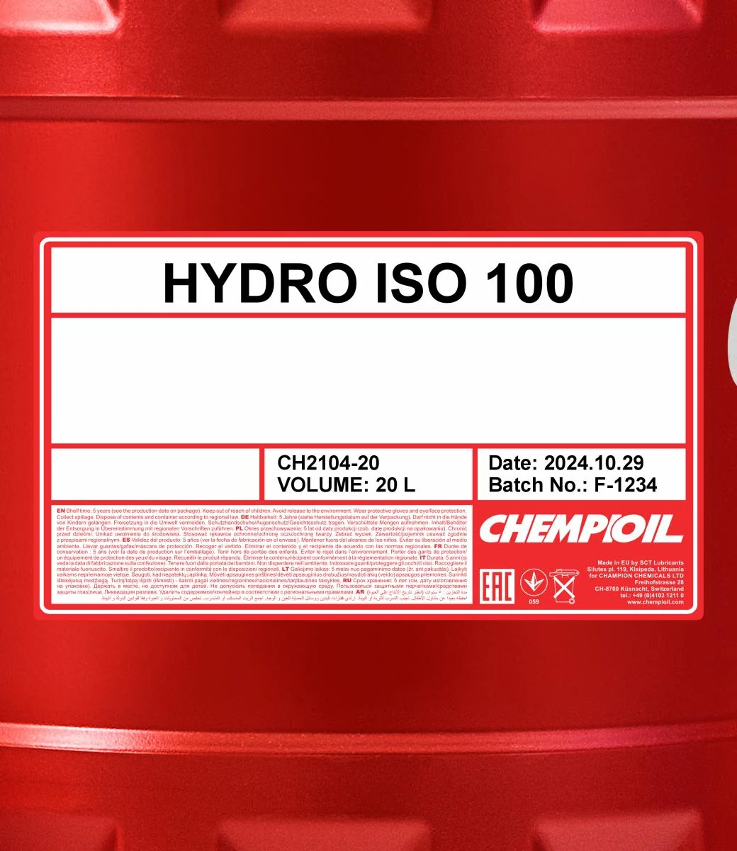 CHEMPIOIL - CH210420 - Hydro ISO 100 20L