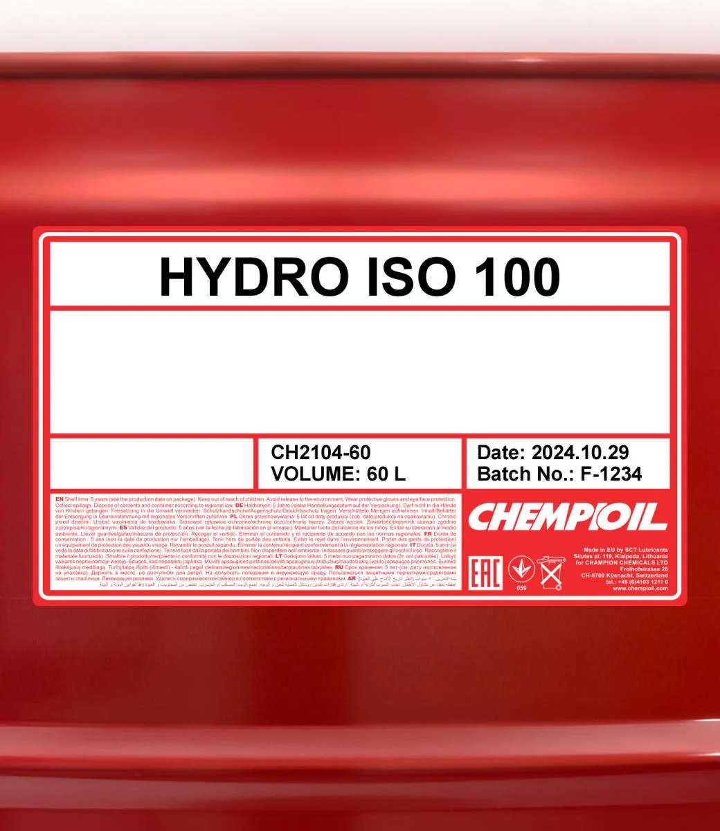 CHEMPIOIL - CH210460 - Hydro ISO 100 60L