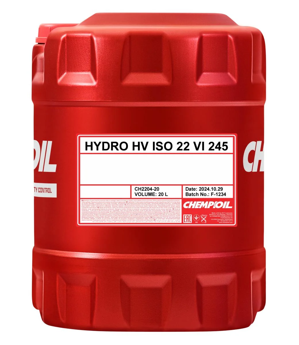 CHEMPIOIL - CH220420 - Hydro HV ISO 22 VI 245 20L