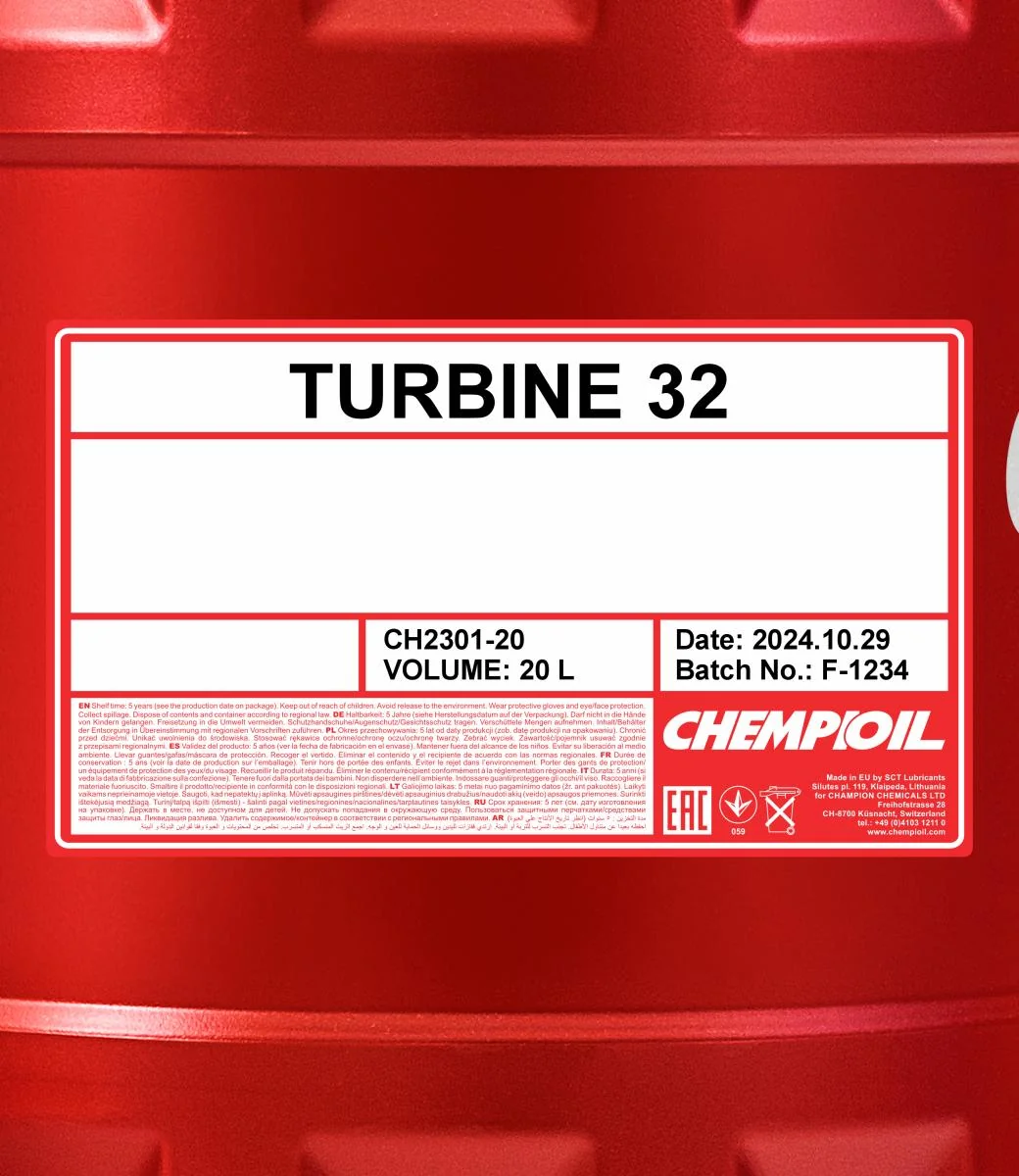 CHEMPIOIL - CH230120 - Turbine 32 20L