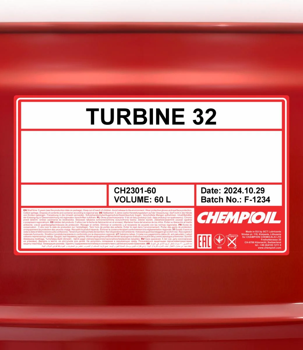 CHEMPIOIL - CH230160 - Turbine 32 60L