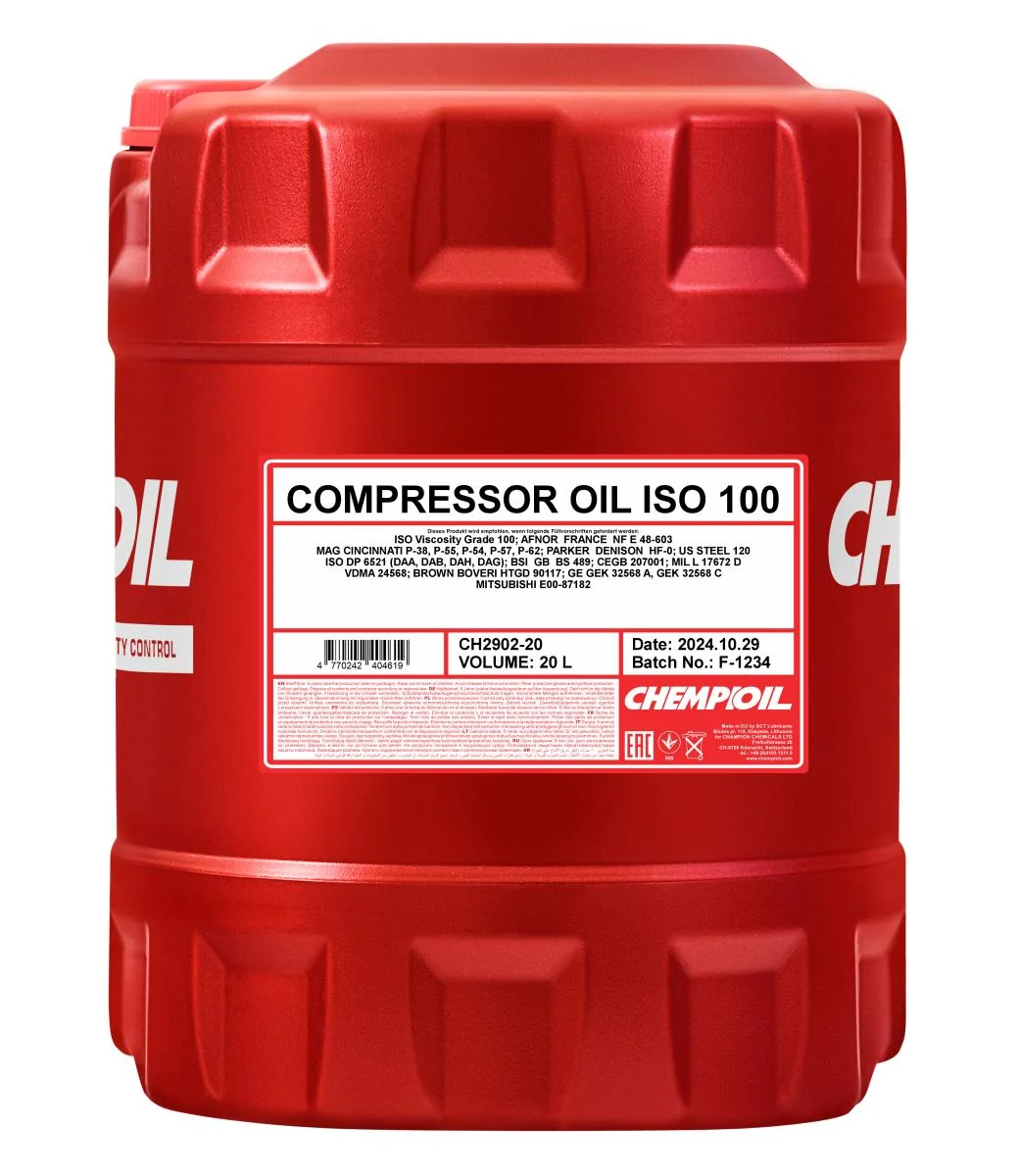 CHEMPIOIL - CH290220 - Compressor Oil ISO 100 20L
