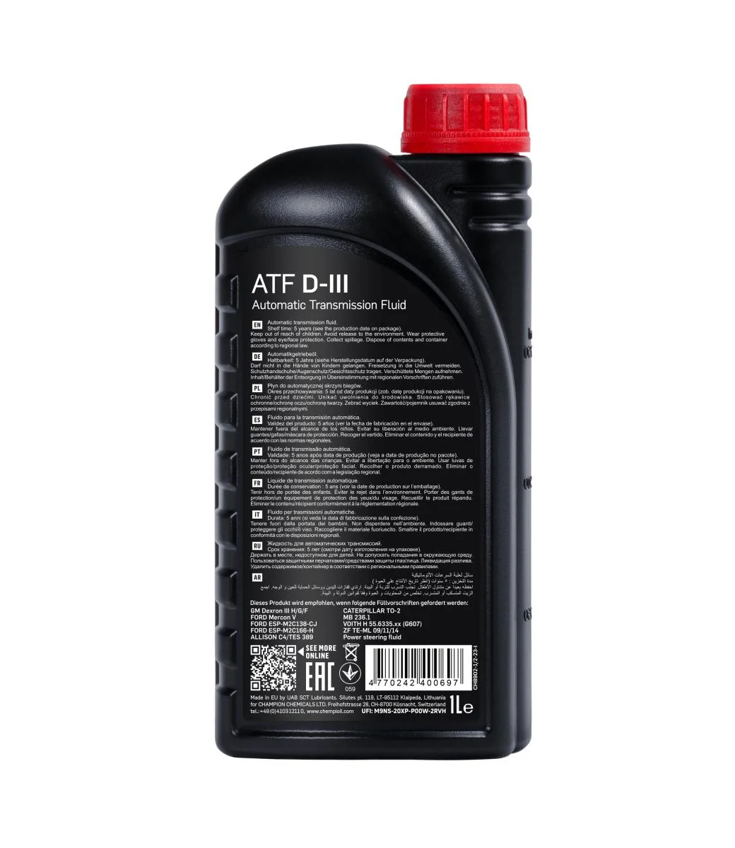 CHEMPIOIL - CH89021 - ATF D-III 1L