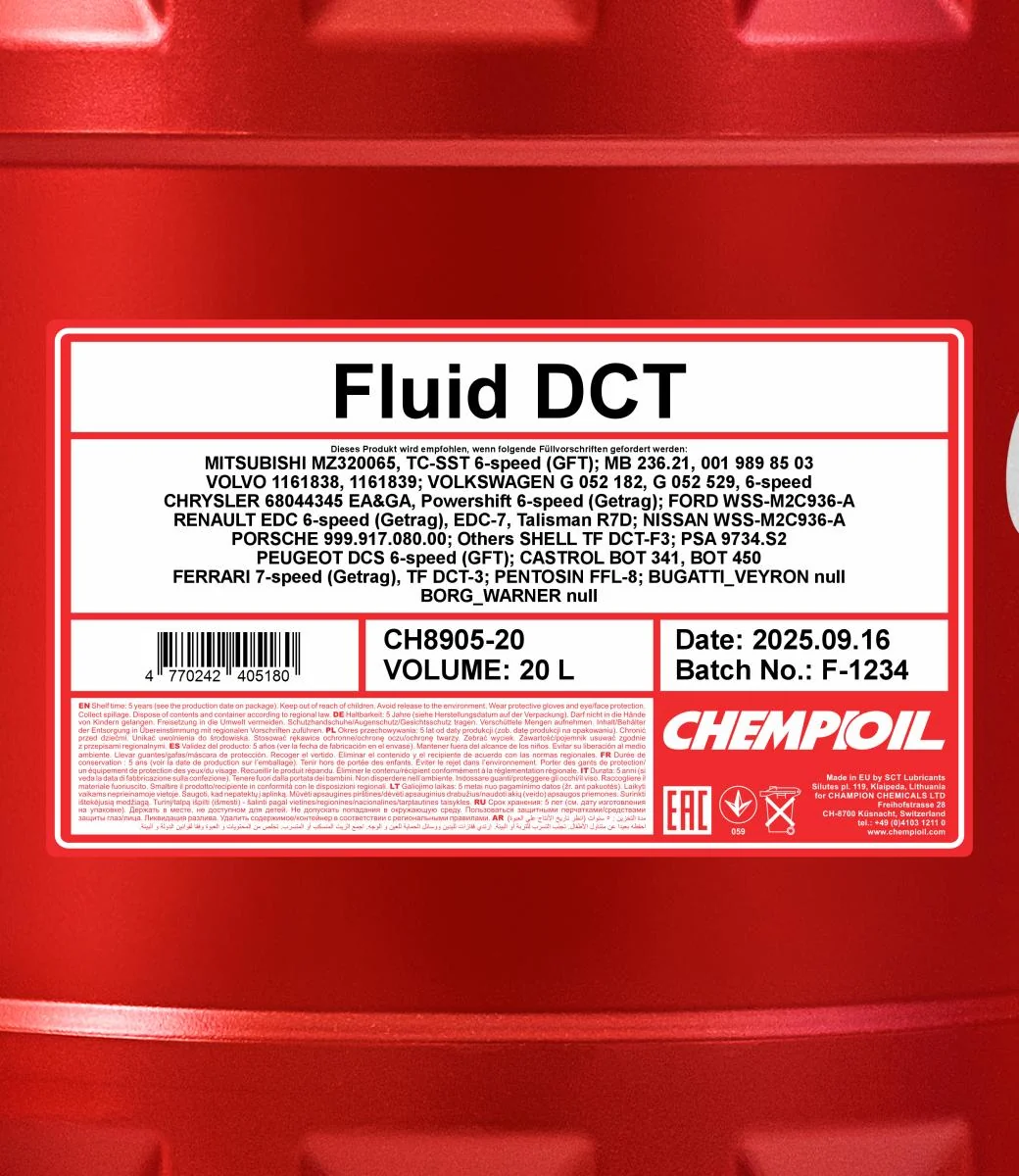 CHEMPIOIL - CH890520 - Fluid DCT 20L