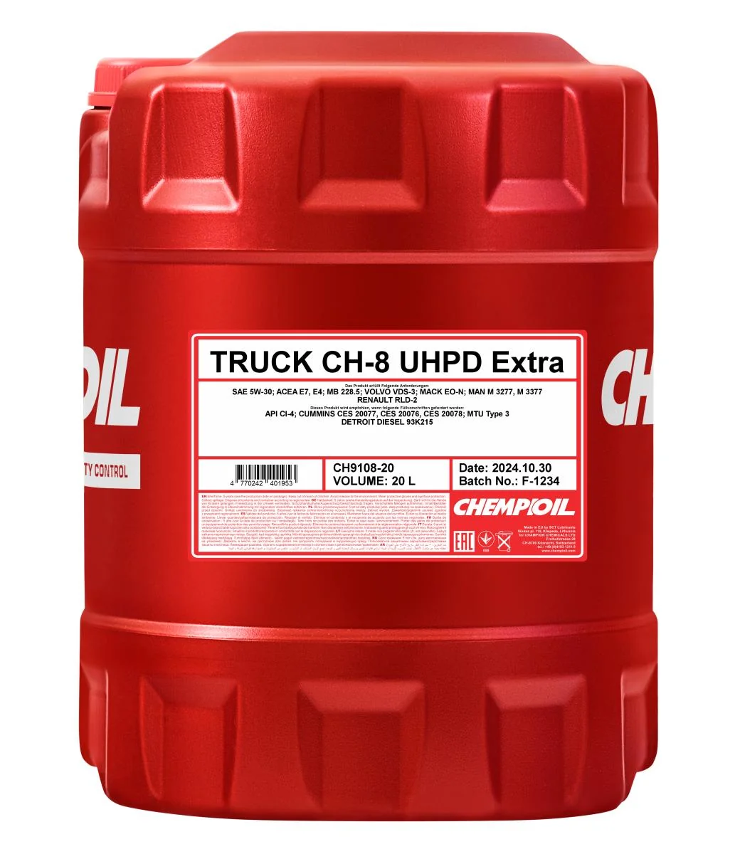 CHEMPIOIL - CH910820 - CH-8 Truck Extra 5W-40 20L