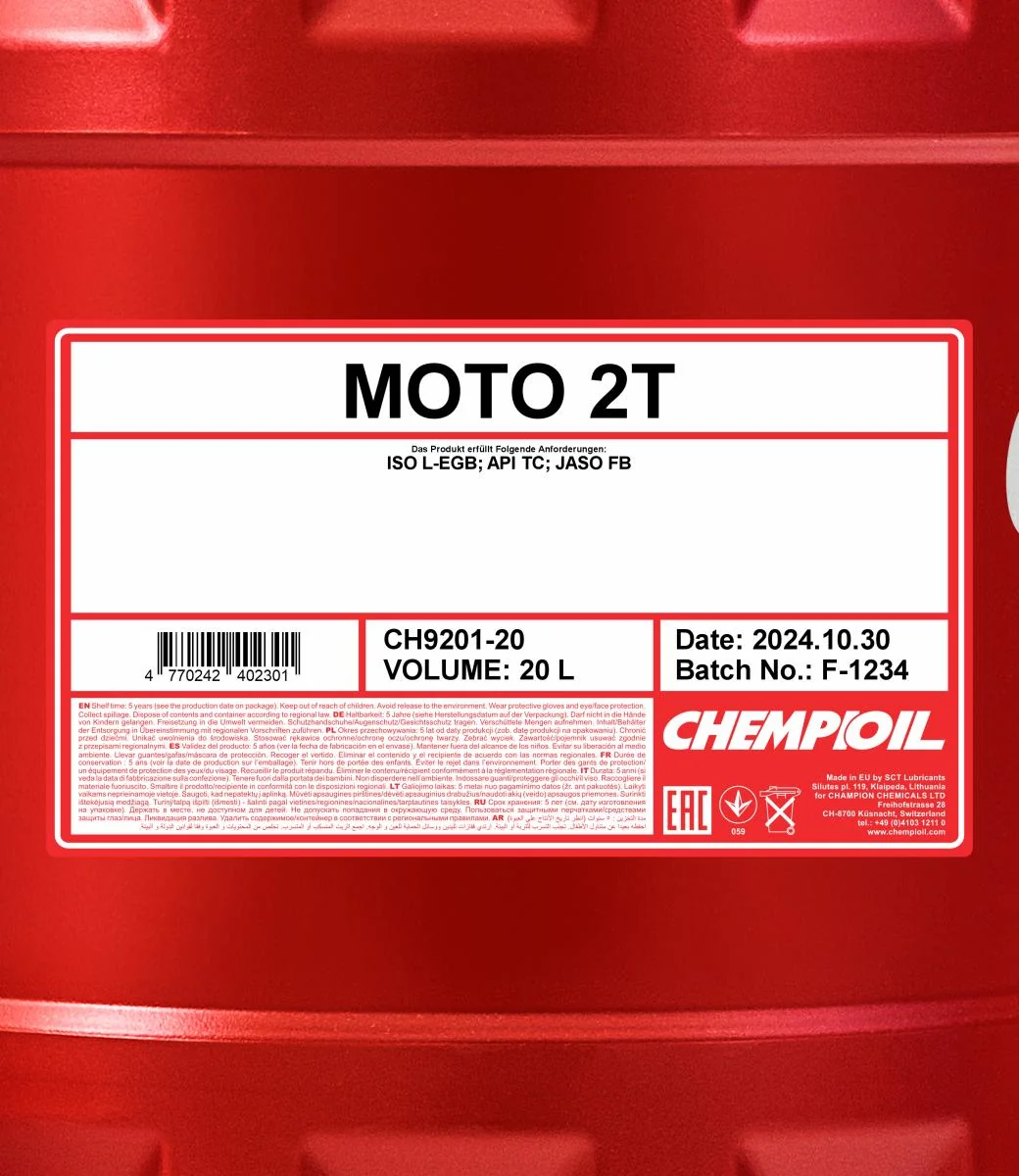 CHEMPIOIL - CH920120 - Moto 2T 20L