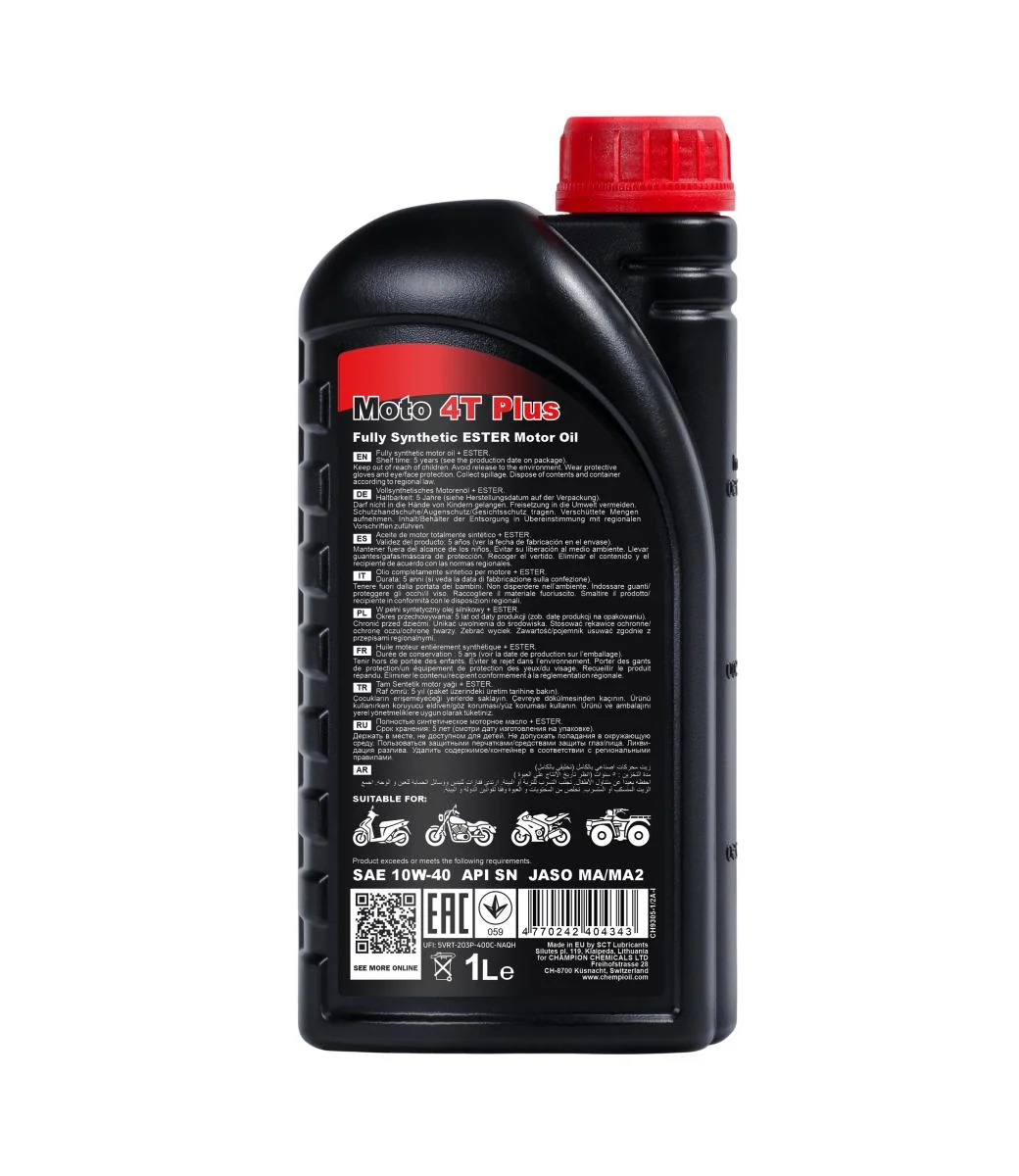 CHEMPIOIL - CH93051 - Moto 4T Plus 1L