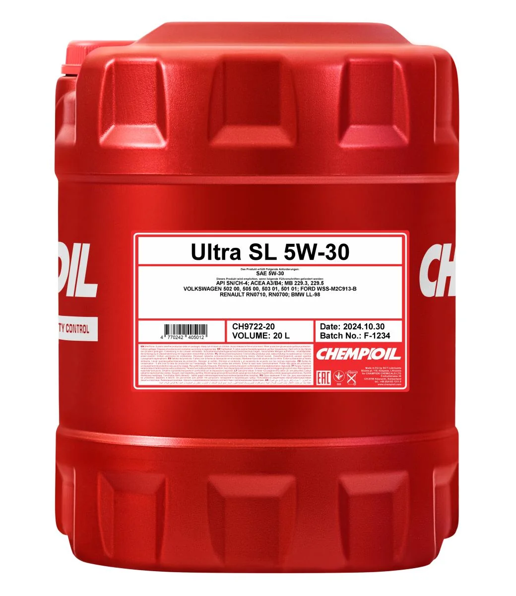 CHEMPIOIL - CH972220 - Ultra SL 5W-30 20L