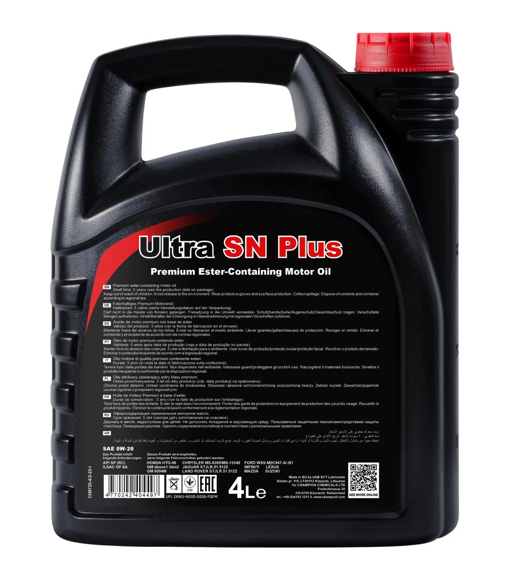CHEMPIOIL - CH97254 - Ultra SN Plus 0W-20 4L